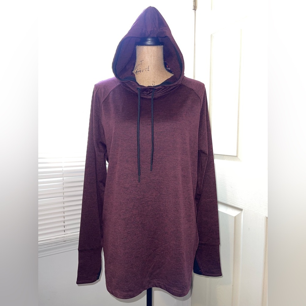 Tangerine Deep Burgundy Hooded Sweater
